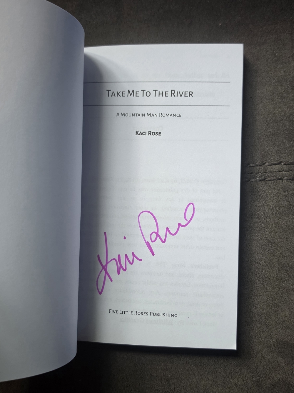 Signed Paperback, Take Me to the River By Kaci Rose - Picture 4 of 5